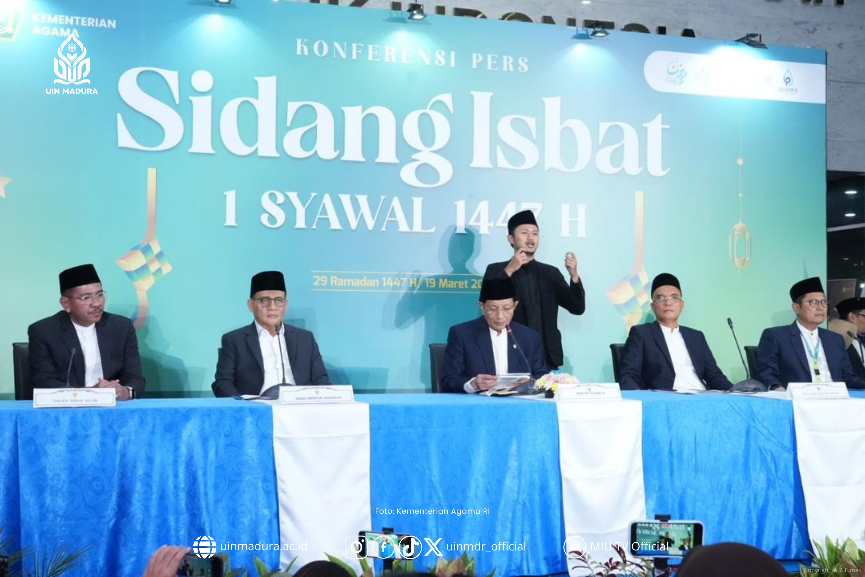 Pemerintah Tetapkan 1 Syawal 1447 H Bertepatan 21 Maret 2026