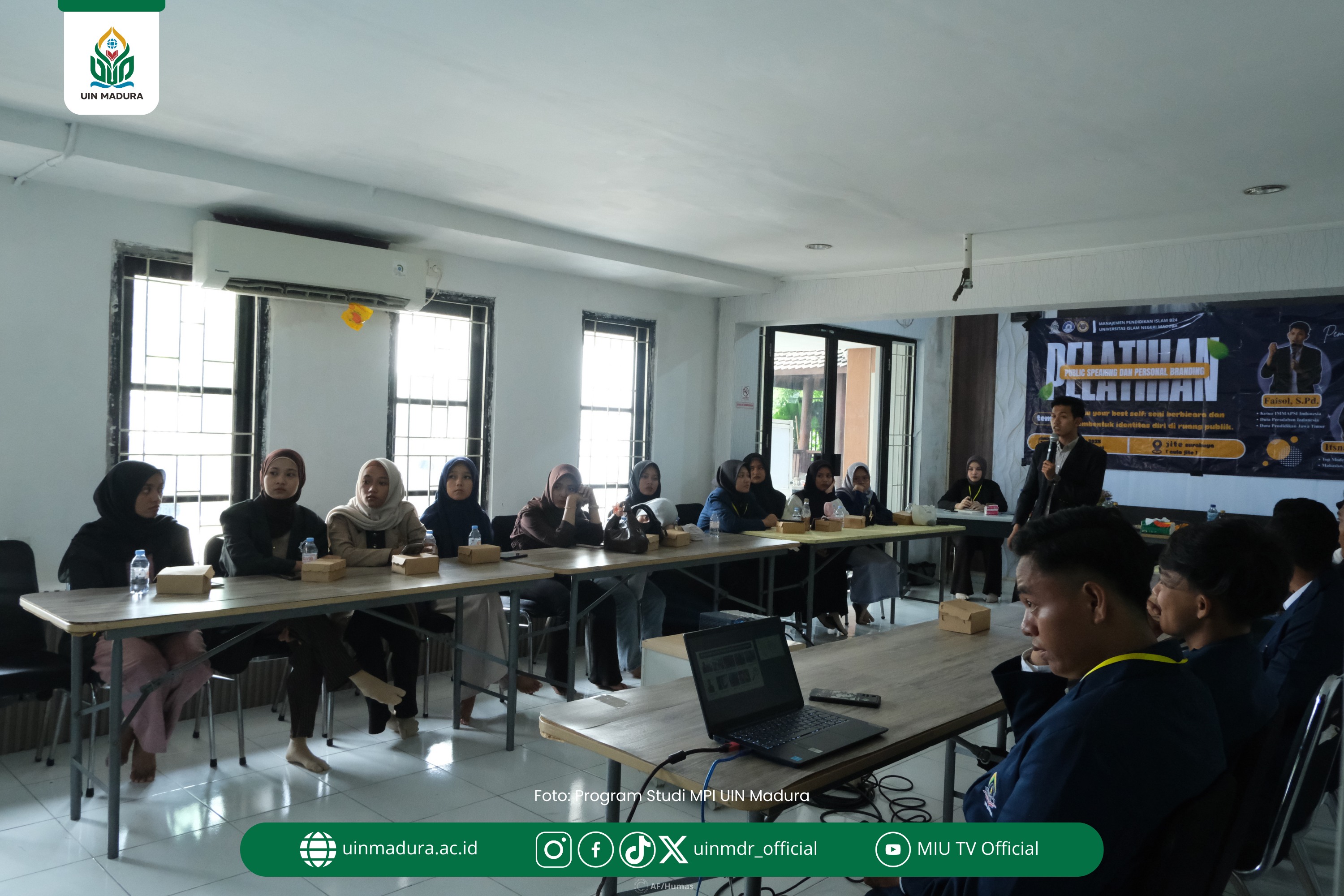 Prodi MPI UIN Madura Selenggarakan Pelatihan Public Speaking dan Personal Branding Lintas Perguruan Tinggi