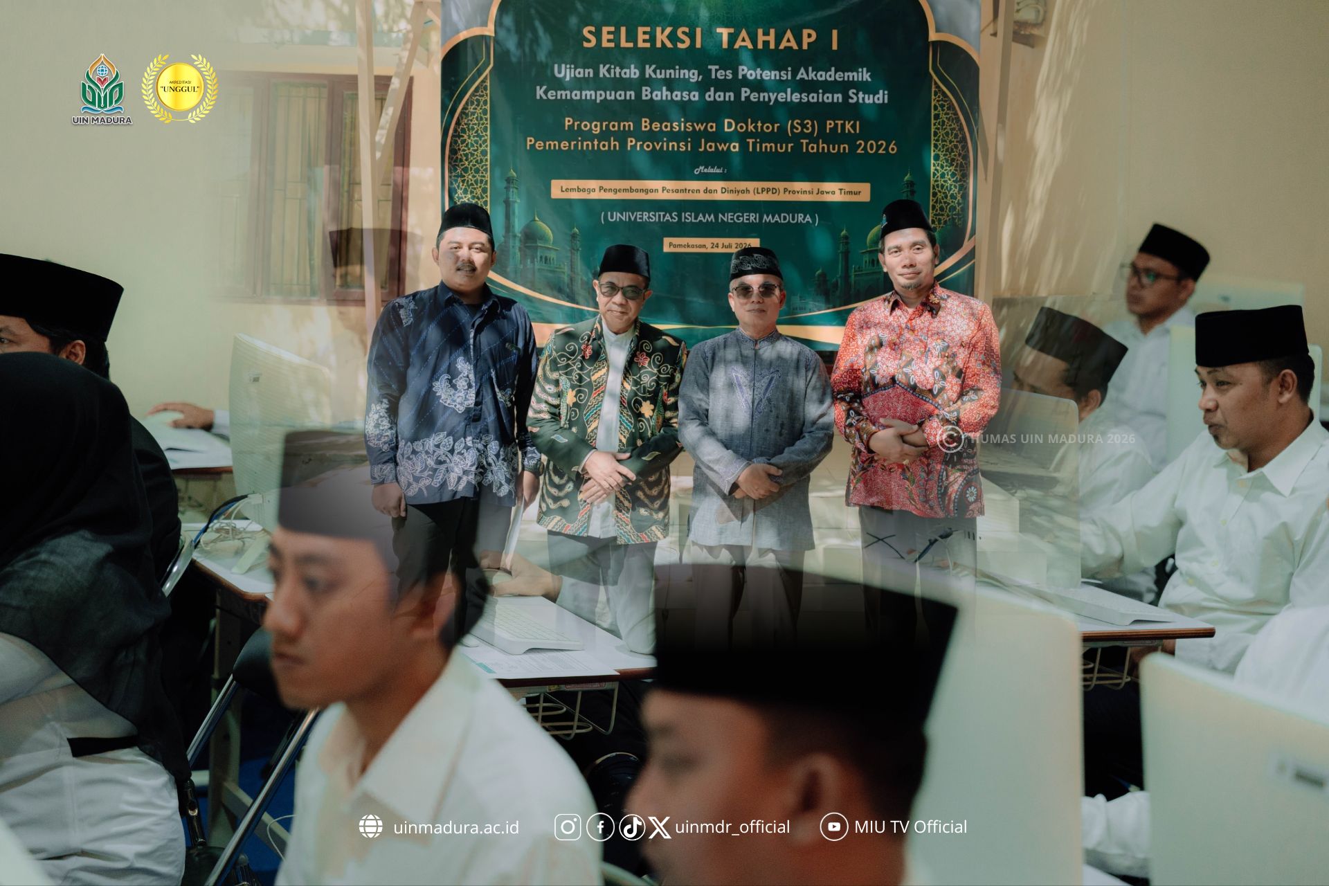 LPPD Jatim Tinjau Langsung Seleksi Perdana Beasiswa S3 di UIN Madura