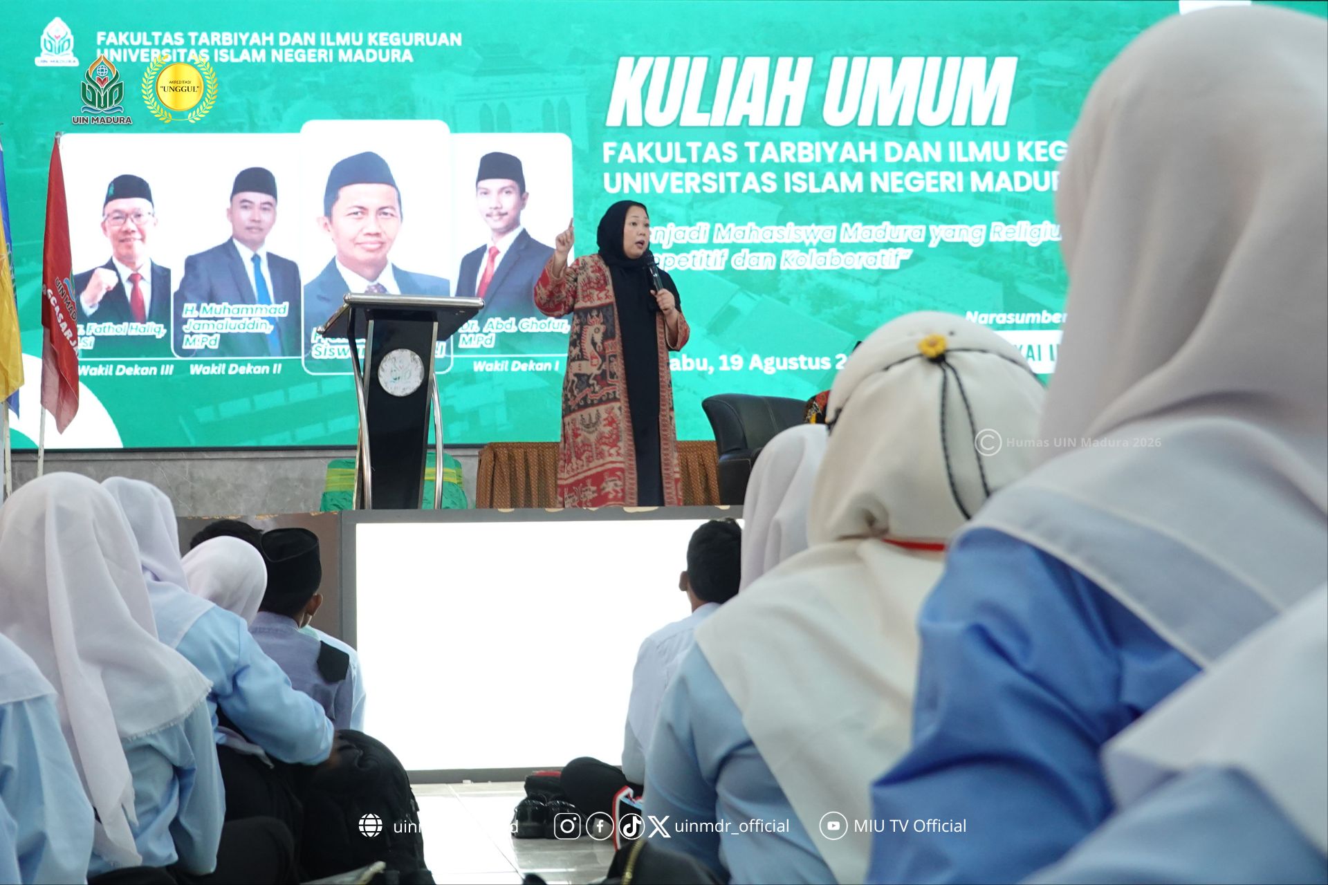 Nyai Inayah Wahid Sebut Mahasiswa Baru FTIK UIN Madura Punya Potensi yang Harus Dijaga