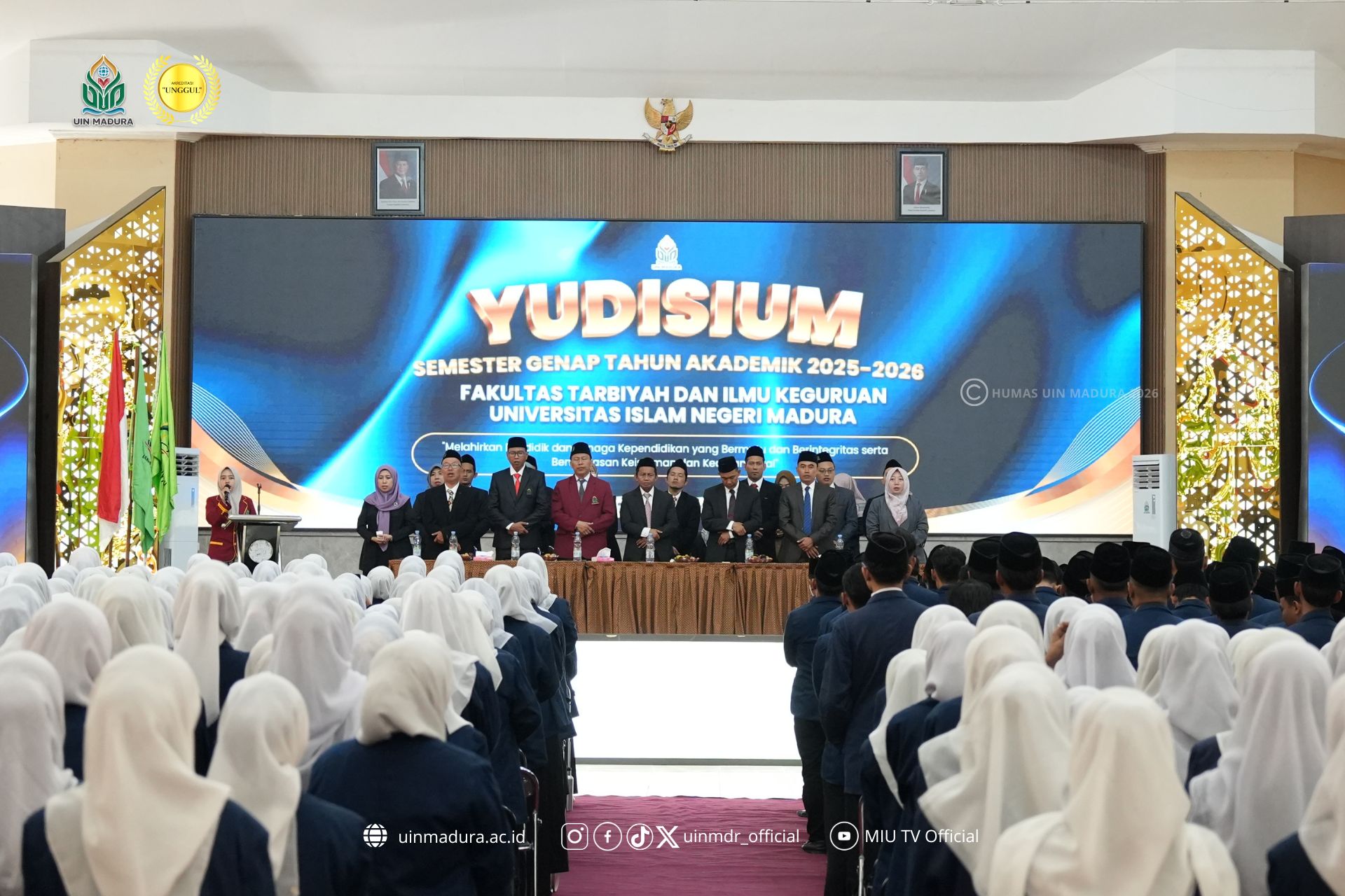 489 Mahasiswa FTIK UIN Madura Ikuti Yudisium Semester Genap 2025/2026, Dekan FTIK Tekankan Integritas Lulusan