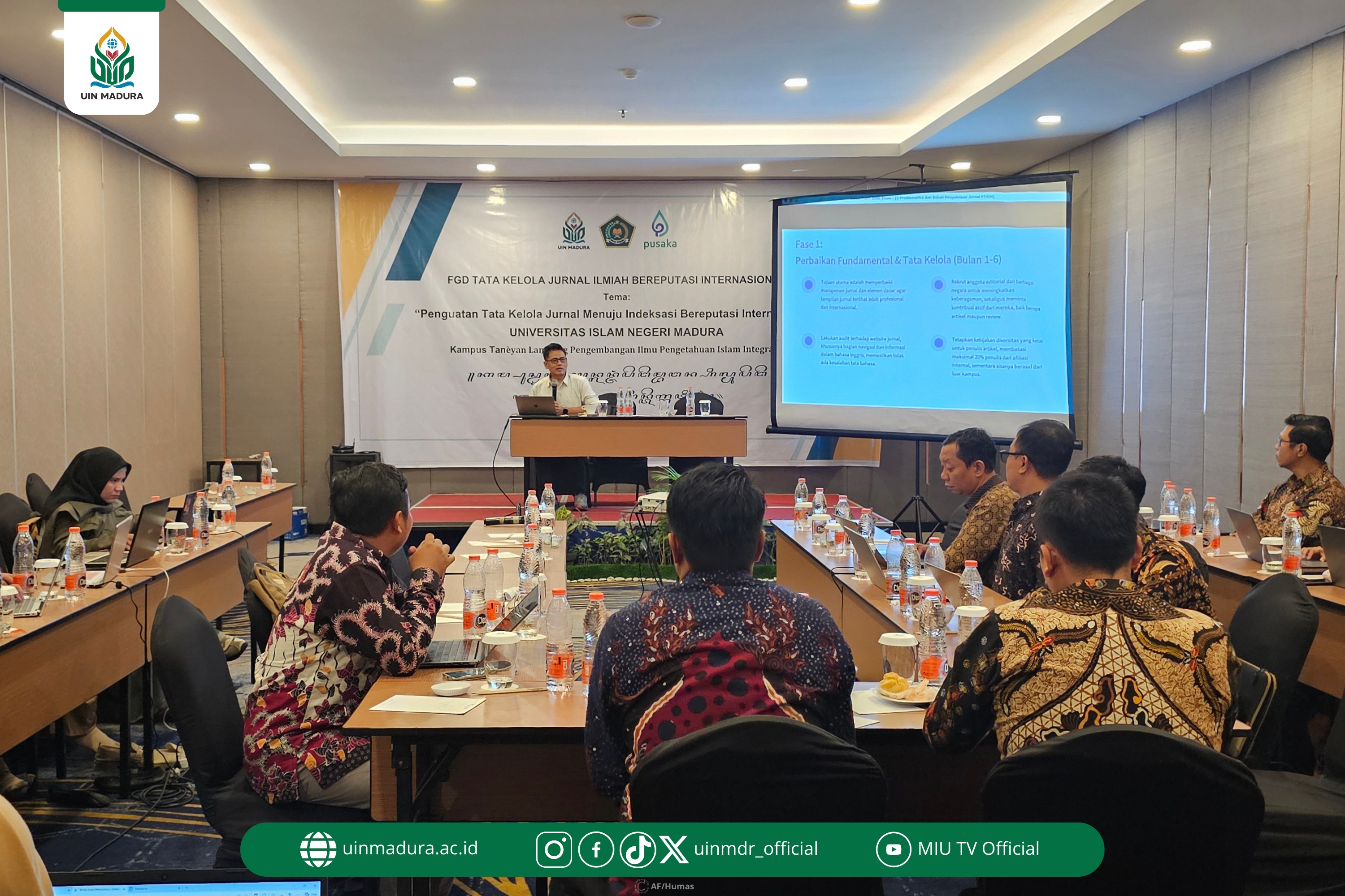 Menuju Scopus dan WoS: UIN Madura Dorong Penguatan Tata Kelola Jurnal Berindeks Internasional