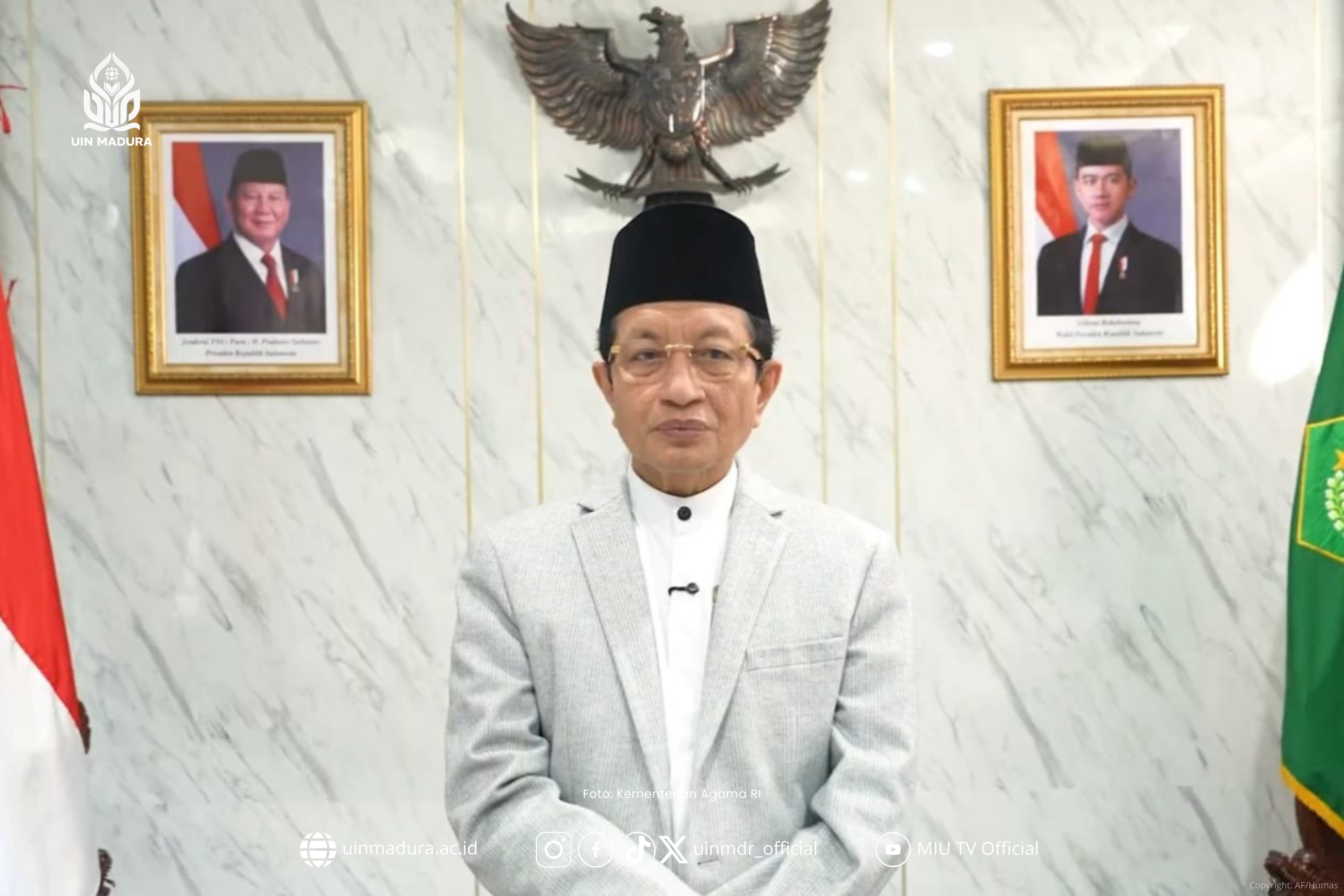 Sampaikan Selamat Hari Suci Nyepi, Menag: Satu Bumi, Satu Keluarga