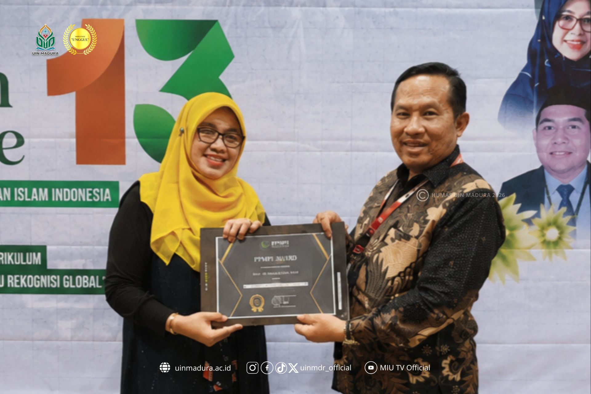 Prodi Magister MPI UIN Madura Raih Dua Penghargaan Nasional, Rektor: Bukti Implementasi OBE Melahirkan Lulusan Berdampak