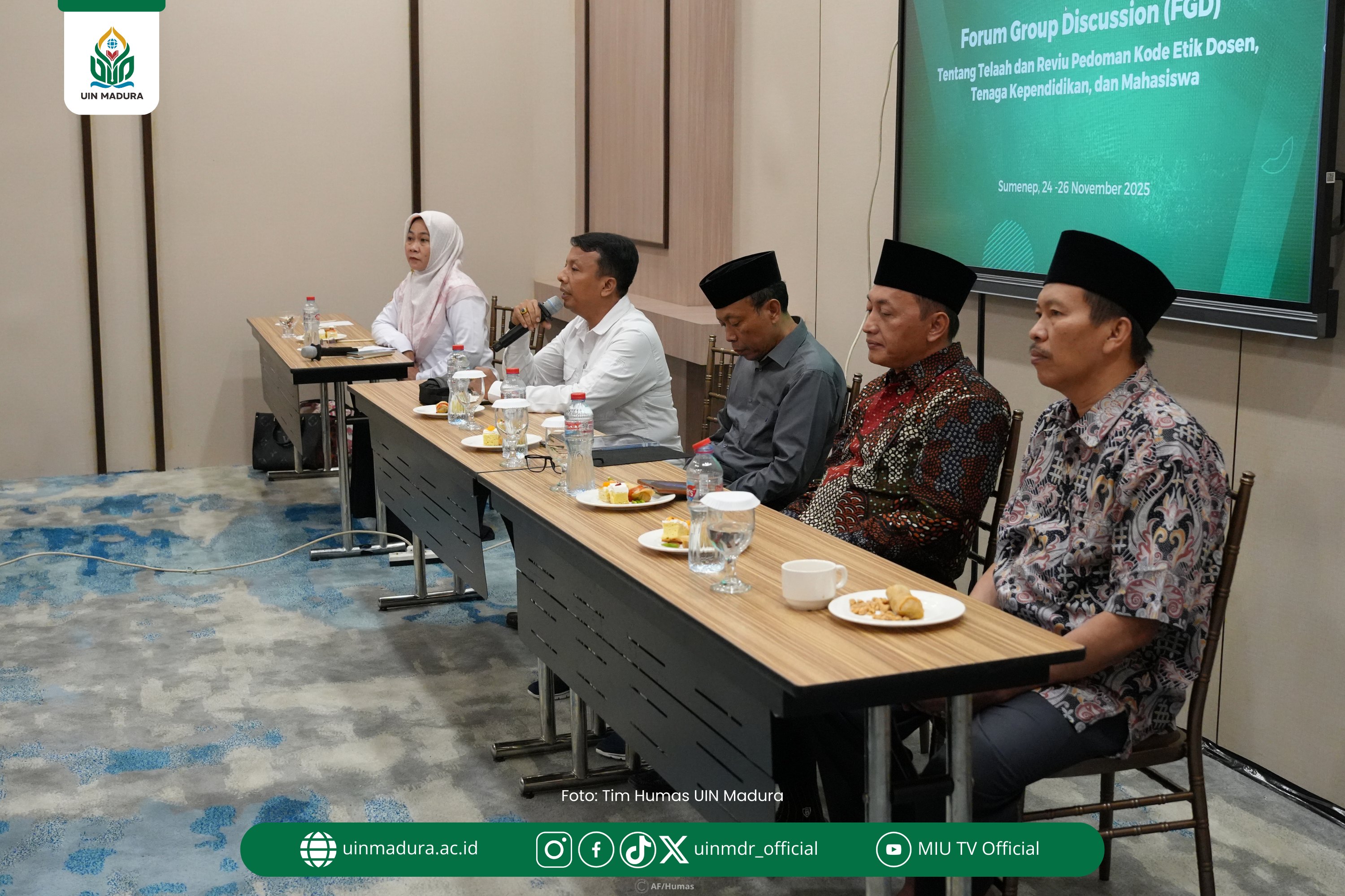 Pembukaan FGD Kode Etik UIN Madura: Teguhkan Integritas, Kewenangan, dan Kompas Moral Sivitas Akademika