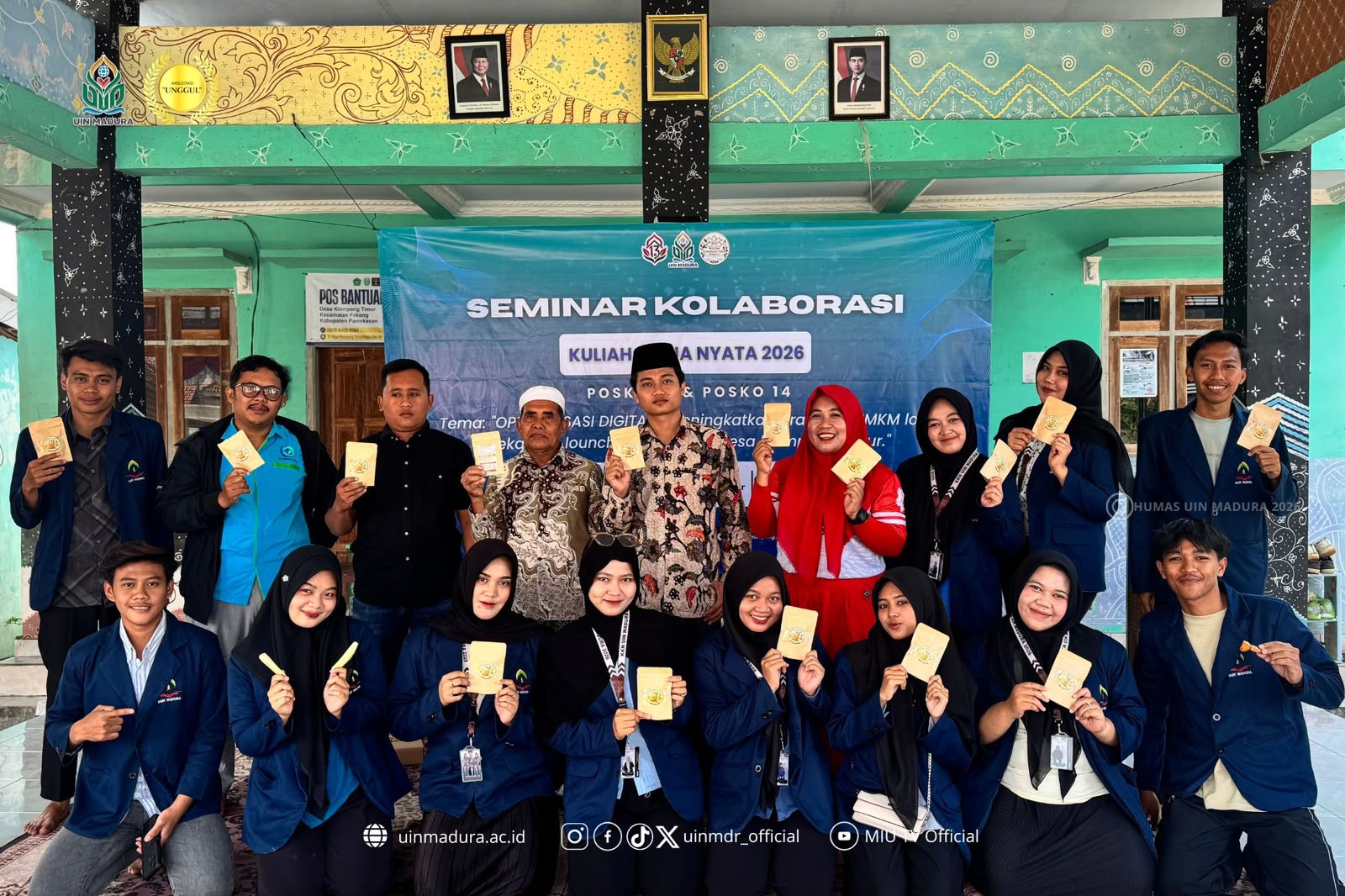 Dari Halaman Rumah Warga Jadi Produk Herbal, KKN UIN Madura Posko 14 Launching Rimtea di Desa Klompang Timur