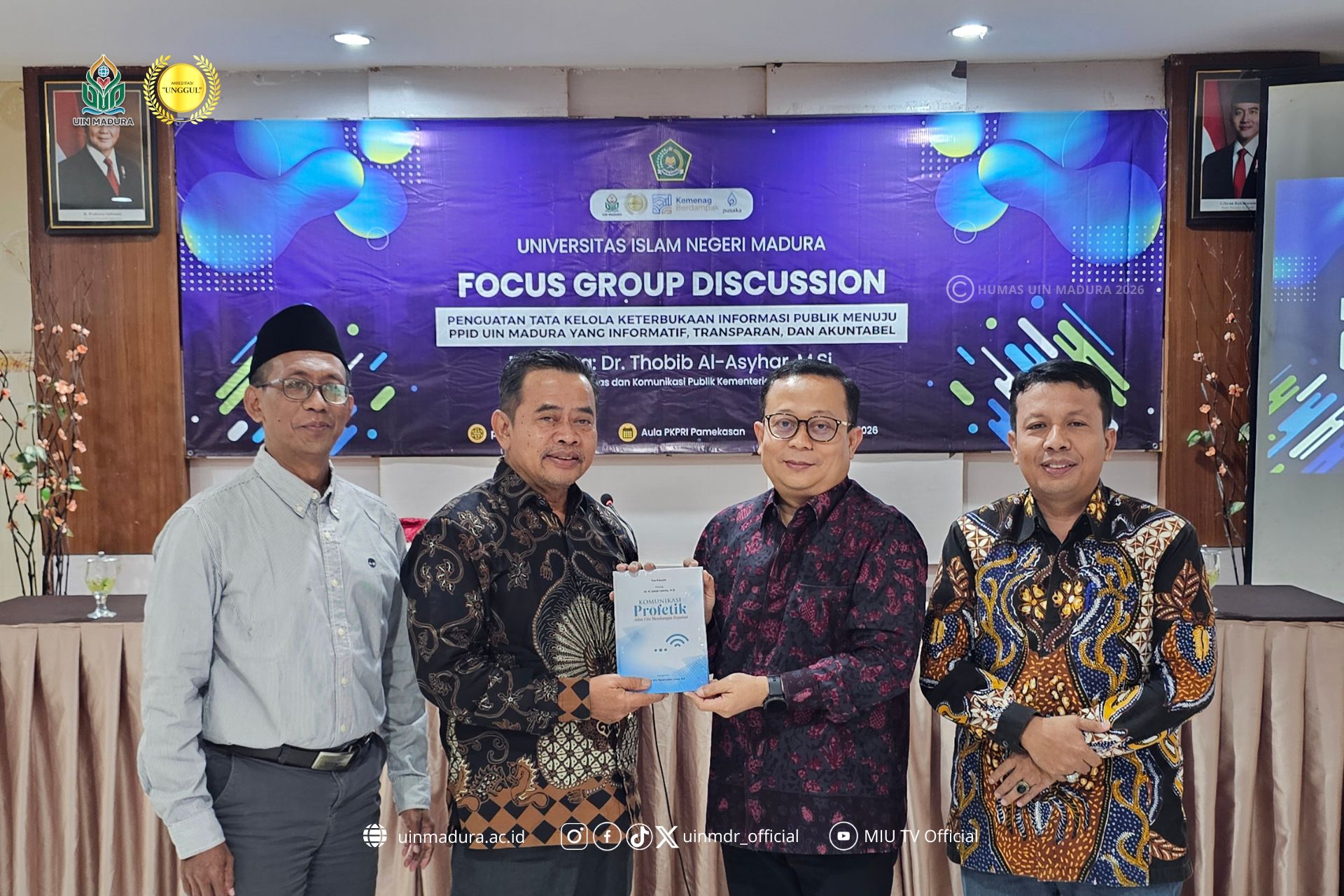 Menuju Kampus Informatif, UIN Madura Perkuat Tata Kelola Keterbukaan Informasi Publik melalui FGD PPID
