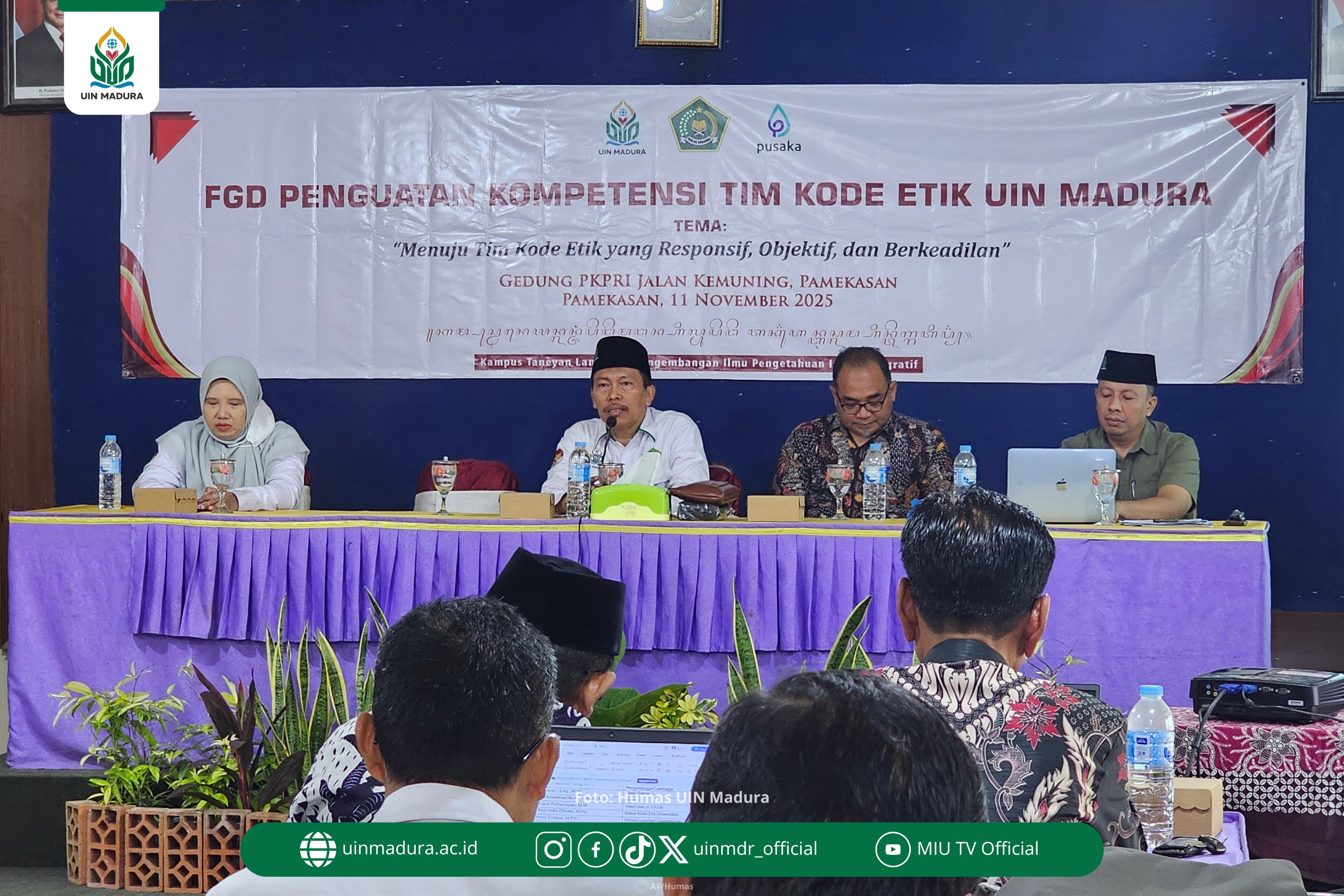 UIN Madura Gelar FGD Tim Kode Etik: Perkuat Integritas, Objektivitas, dan Mekanisme Penegakan Etik