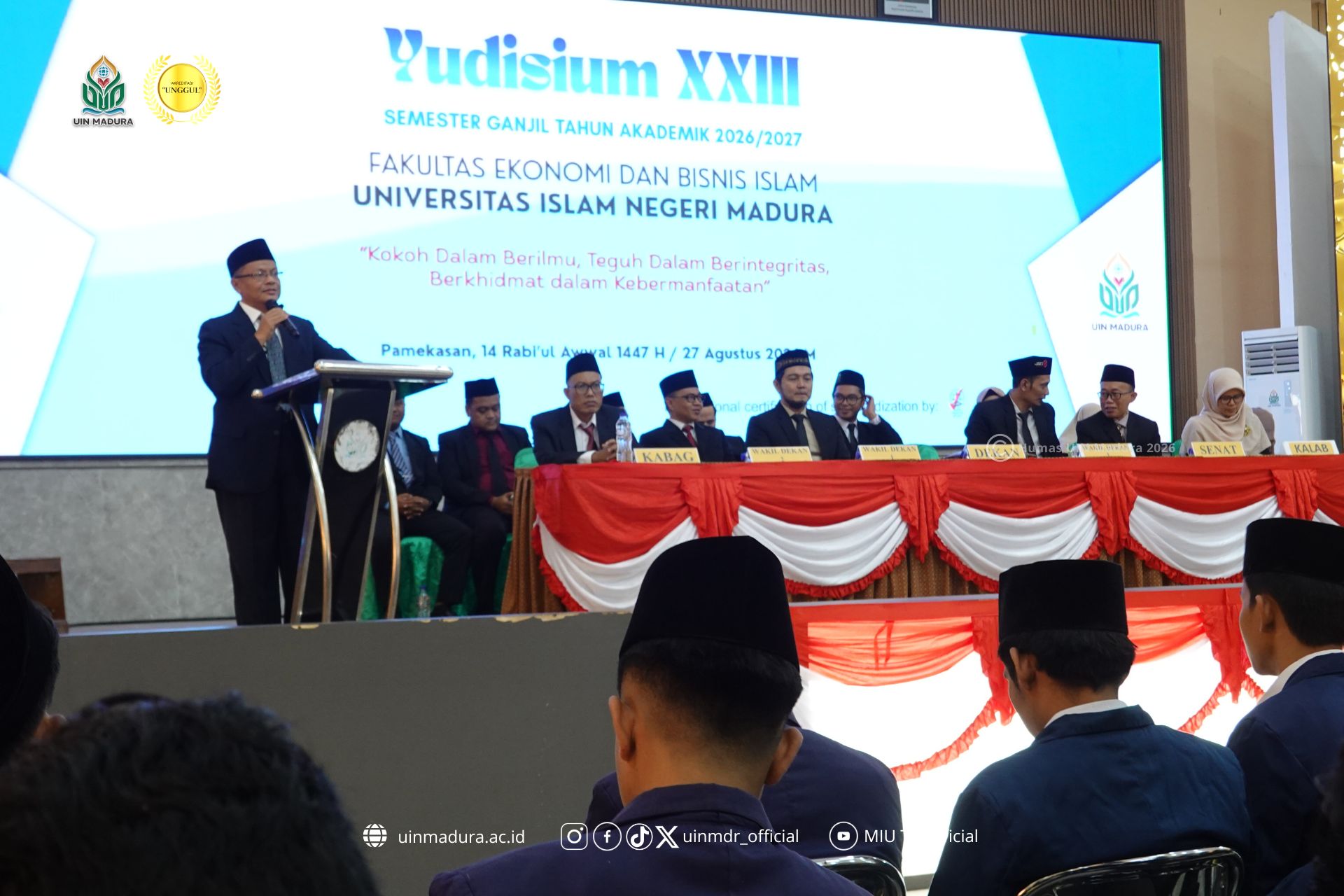 Yudisium FEBI Ke-XXIII UIN Madura, Dekan Tekankan Pentingnya Ilmu, Integritas, dan Kebermanfaatan