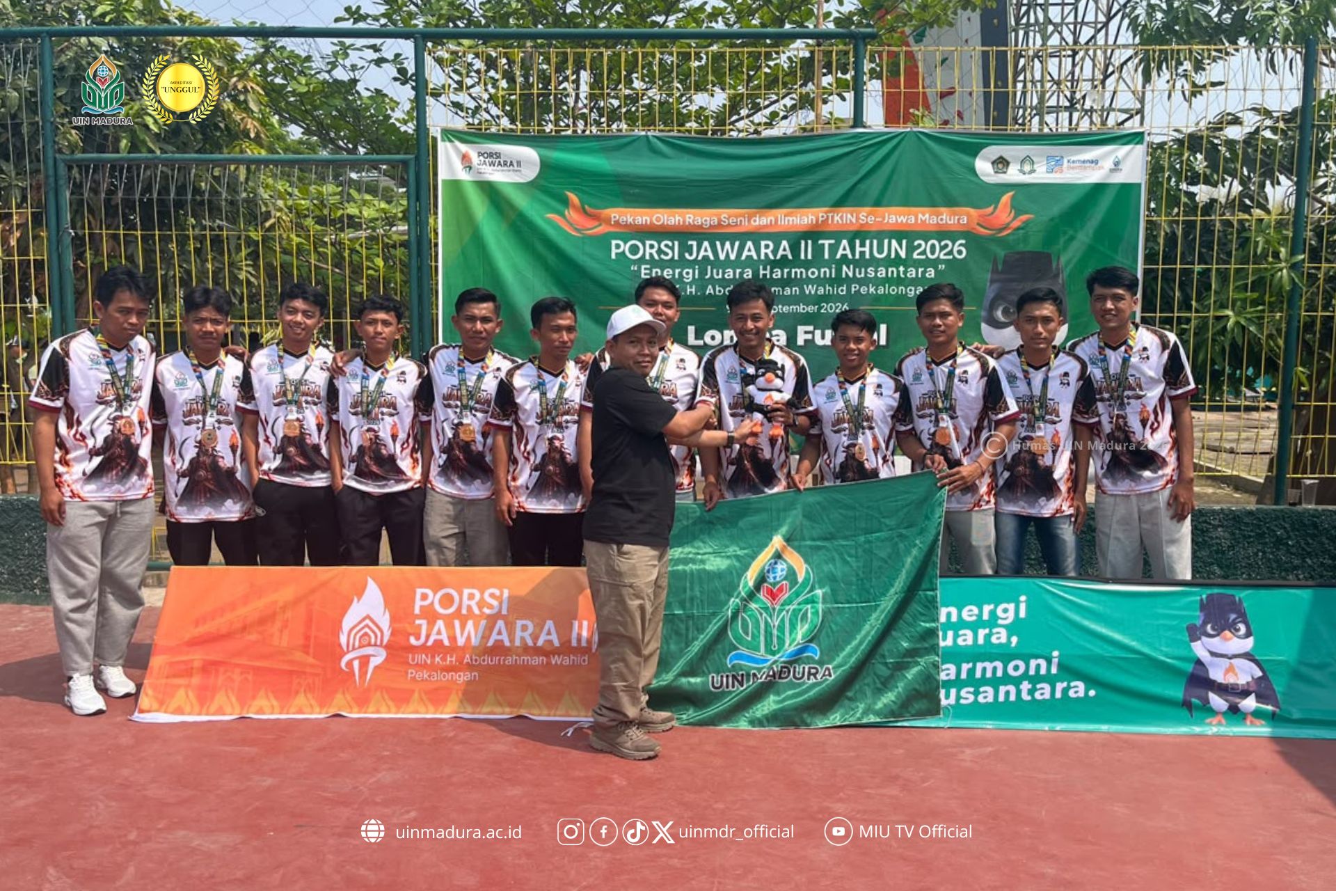 Laskar Sakera Tambah Medali, Tim Futsal UIN Madura Raih Perunggu PORSI JAWARA II 2026