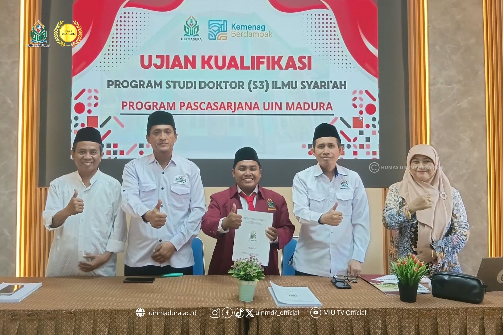 Pascasarjana UIN Madura Gelar Ujian Kualifikasi Perdana Program Doktor Ilmu Syariah