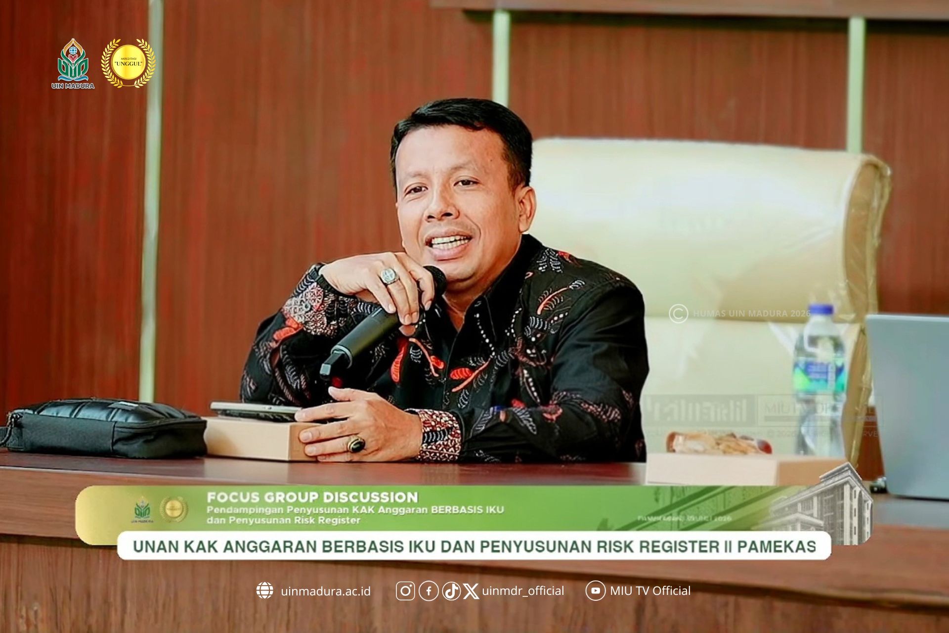 Perkuat Good University Governance, UIN Madura Gelar FGD Penyusunan KAK Berbasis IKU dan Risk Register