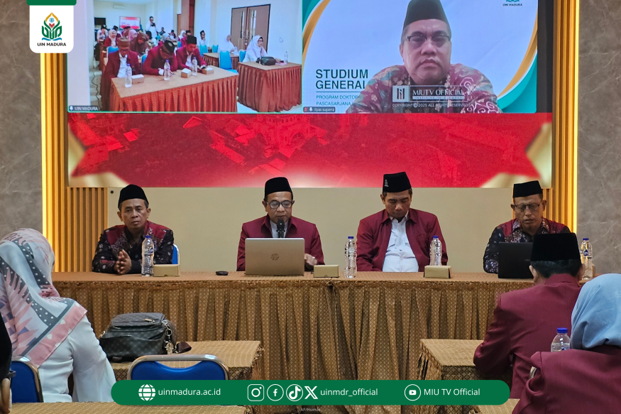 Penguatan Landasan Keilmuan Riset Disertasi, UIN Madura Selenggarakan Studium Generale Program Doktor (S3)