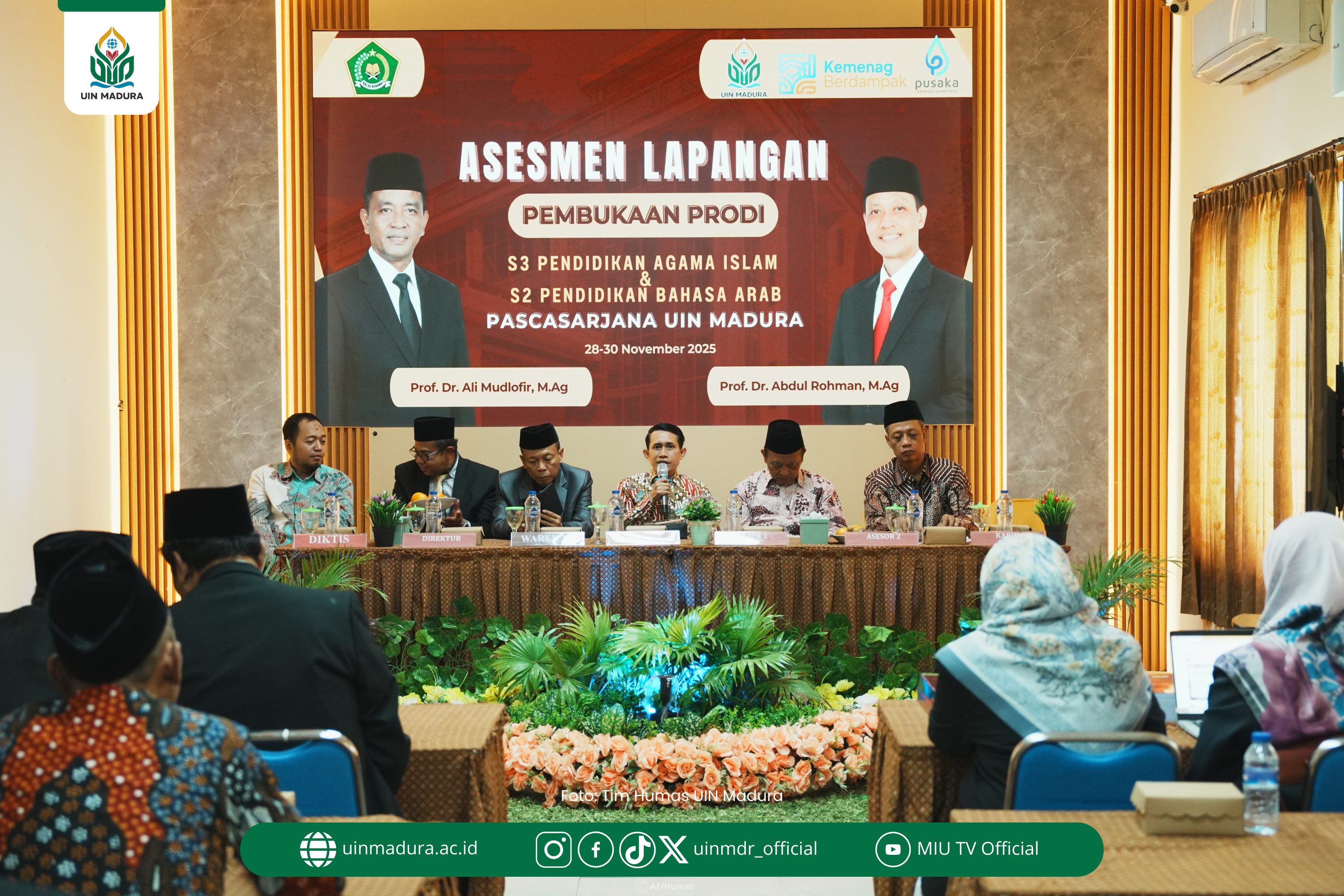 Pascasarjana UIN Madura Melaksanakan Asesmen Lapangan Pembukaan Prodi S3 PAI dan S2 PBA