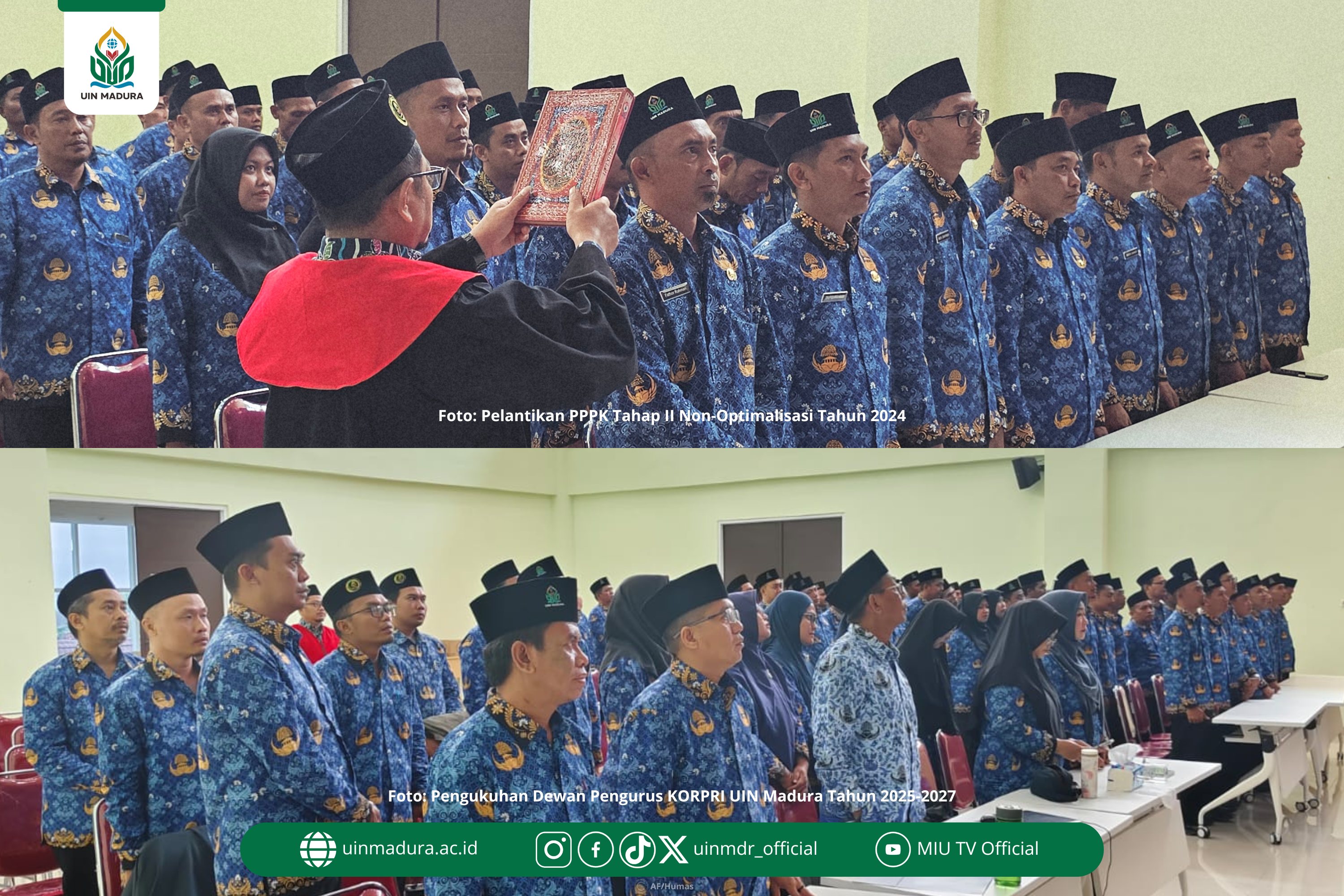 57 PPPK UIN Madura Dilantik Bersama 13.224 ASN Kemenag se-Indonesia, Rektor: ASN Harus Adaptif dan Siap Hadapi Era Digital