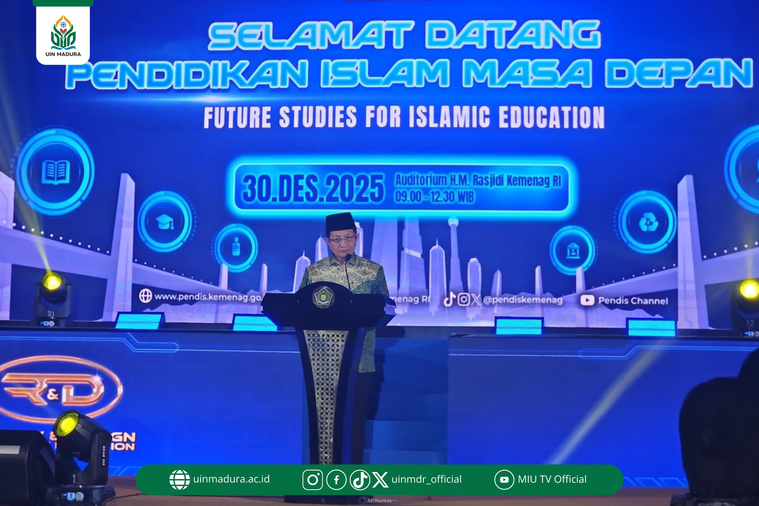 Rektor UIN Madura Hadiri Review and Design on Islamic Education, Tegaskan Komitmen Implementasi Peta Jalan Pendidikan Islam