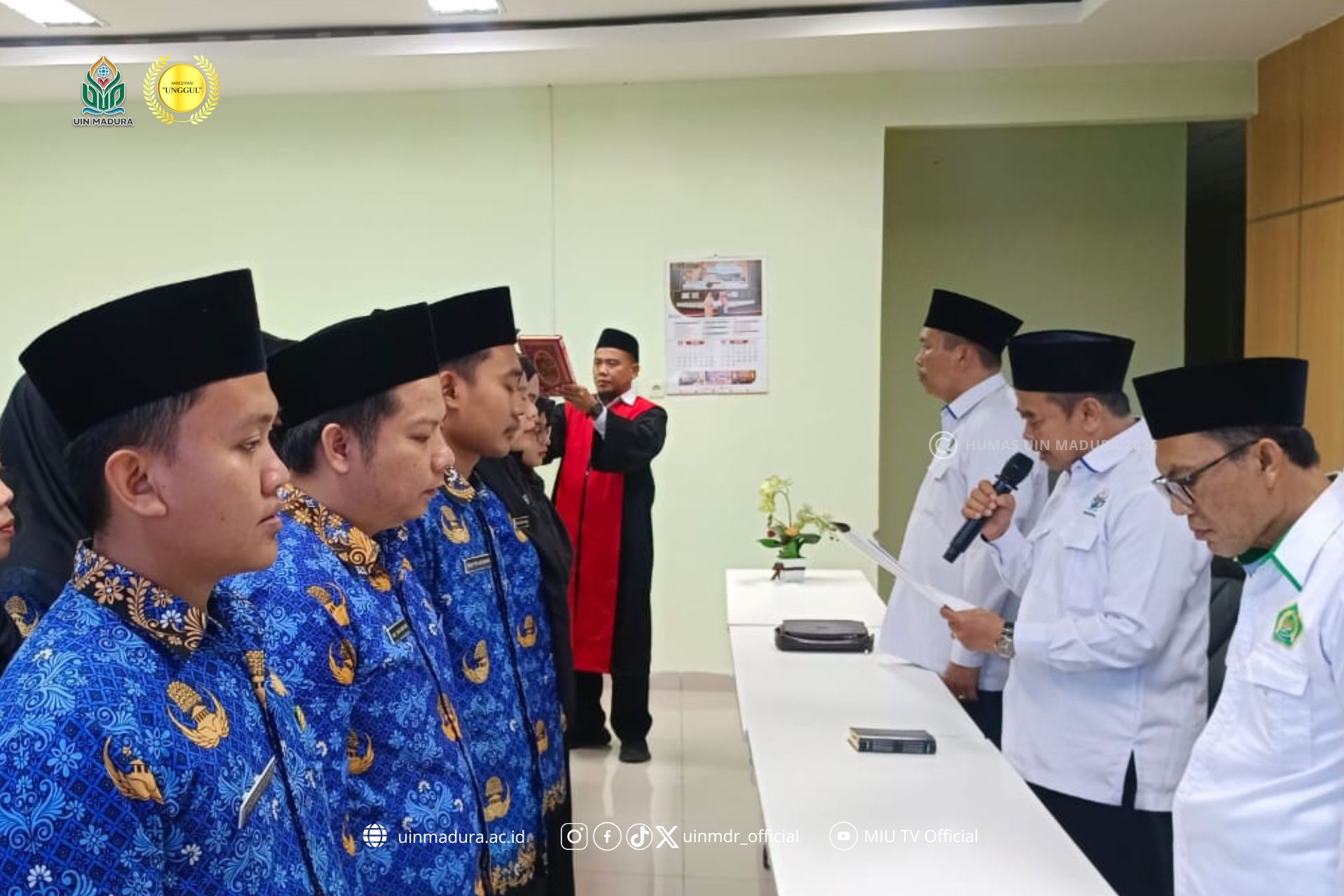Pelantikan Pengangkatan Pertama Jabatan Fungsional PNS 2024, Rektor UIN Madura Dorong ASN Bangun Profesionalisme dan Dedikasi