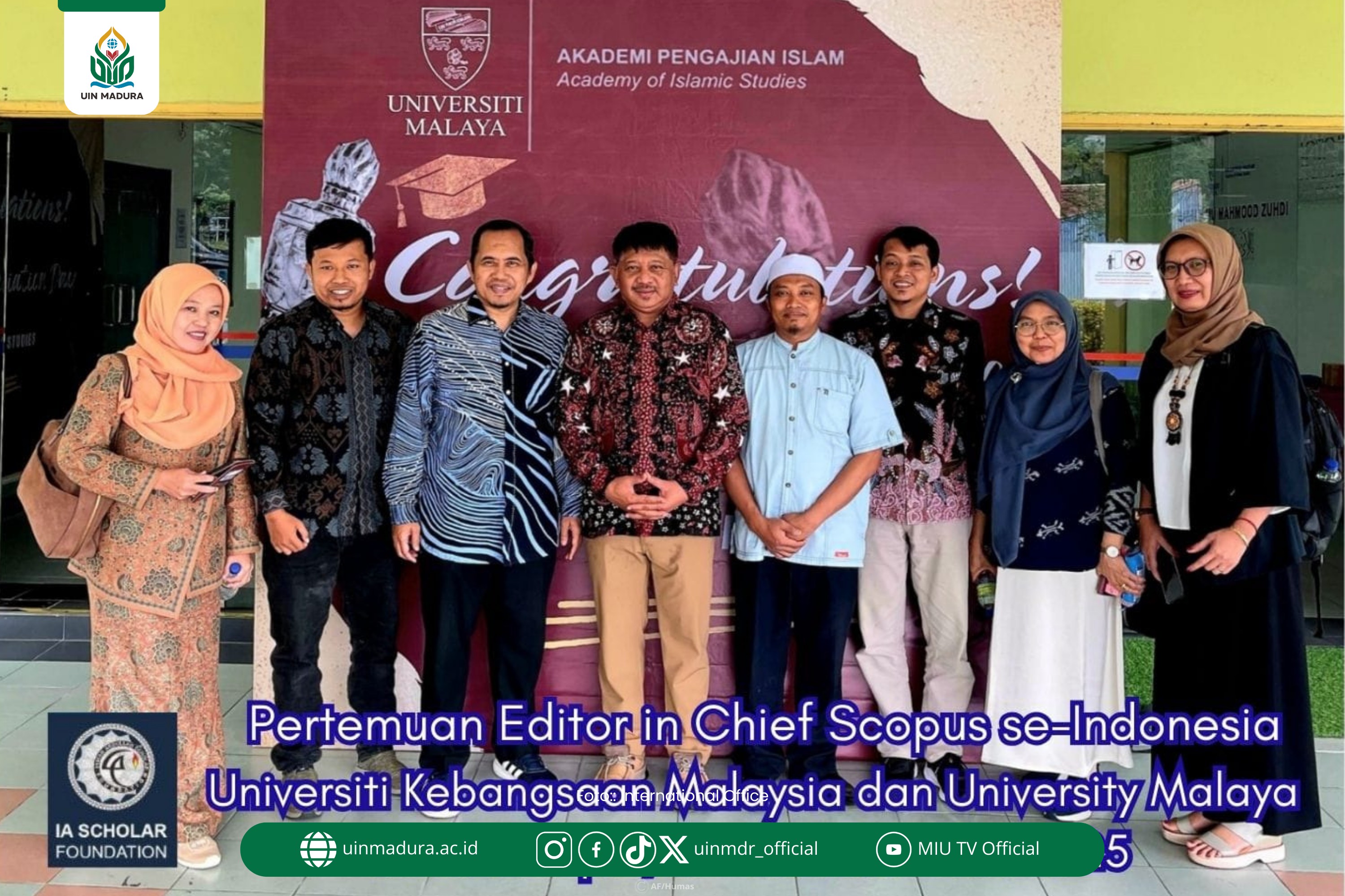 Dua Dosen UIN Madura Ikuti Program Kolaborasi Internasional Penguatan Jurnal di Malaysia