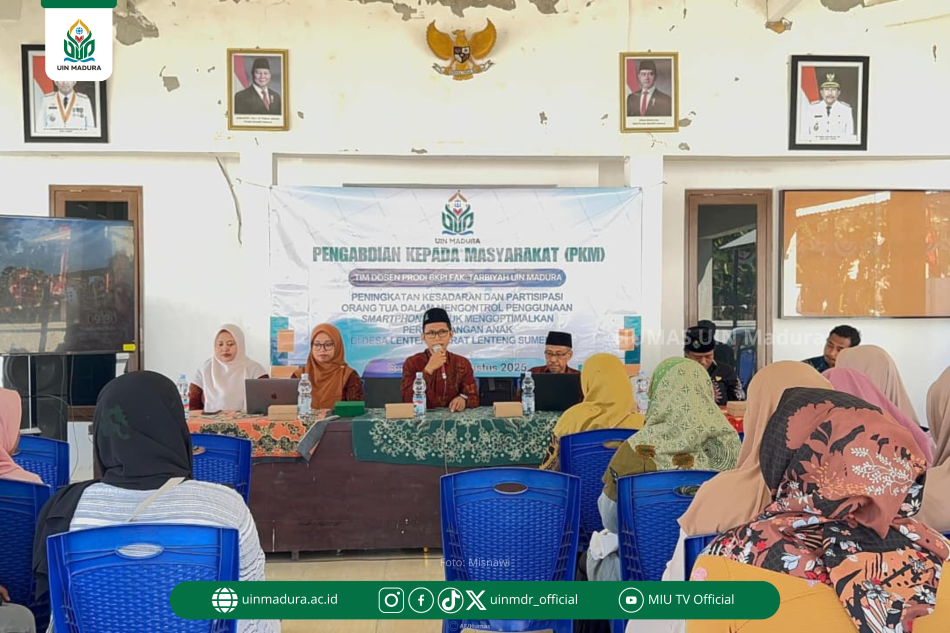 Tim Dosen Prodi BKPI UIN Madura Gelar PKM di Sumenep, Angkat Isu Kontrol Smartphone untuk Perkembangan Anak