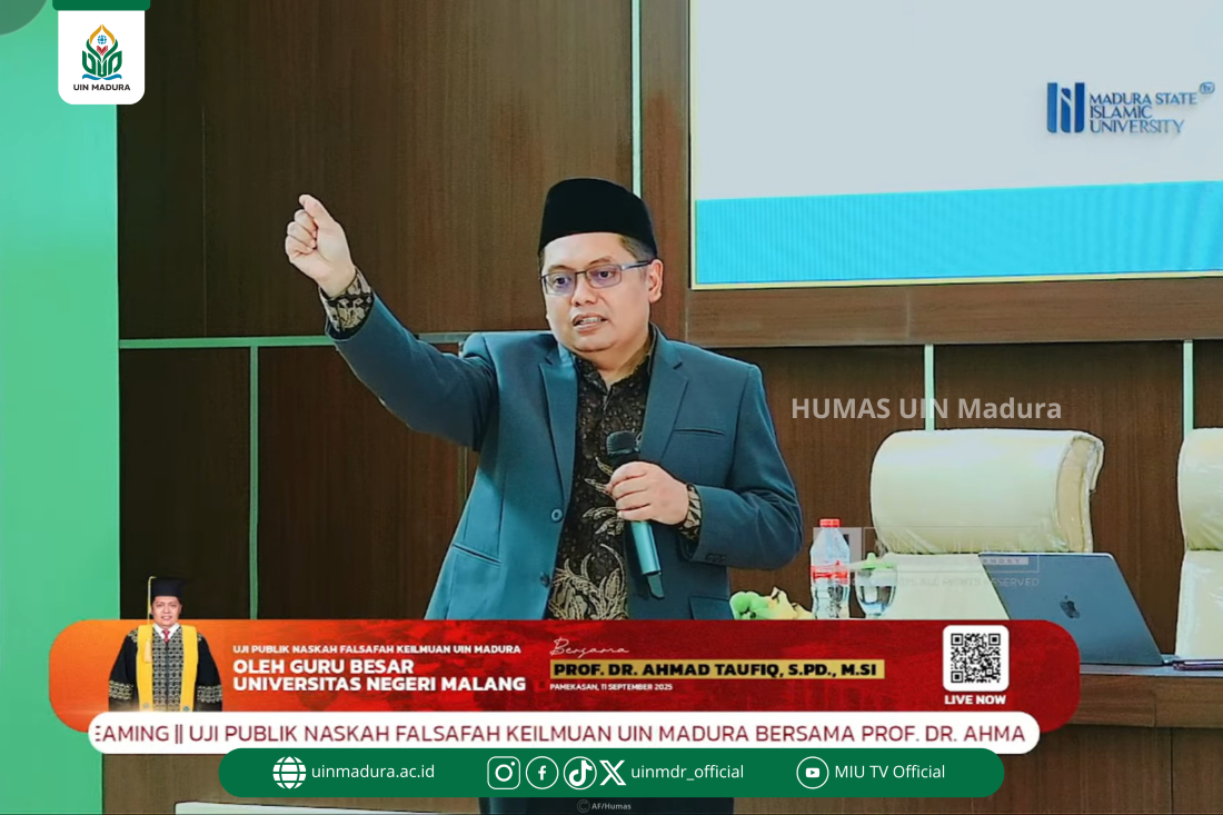 UIN Madura Mantapkan Arah Keilmuan Lewat Uji Publik Falsafah, Hadirkan Guru Besar Universitas Negeri Malang