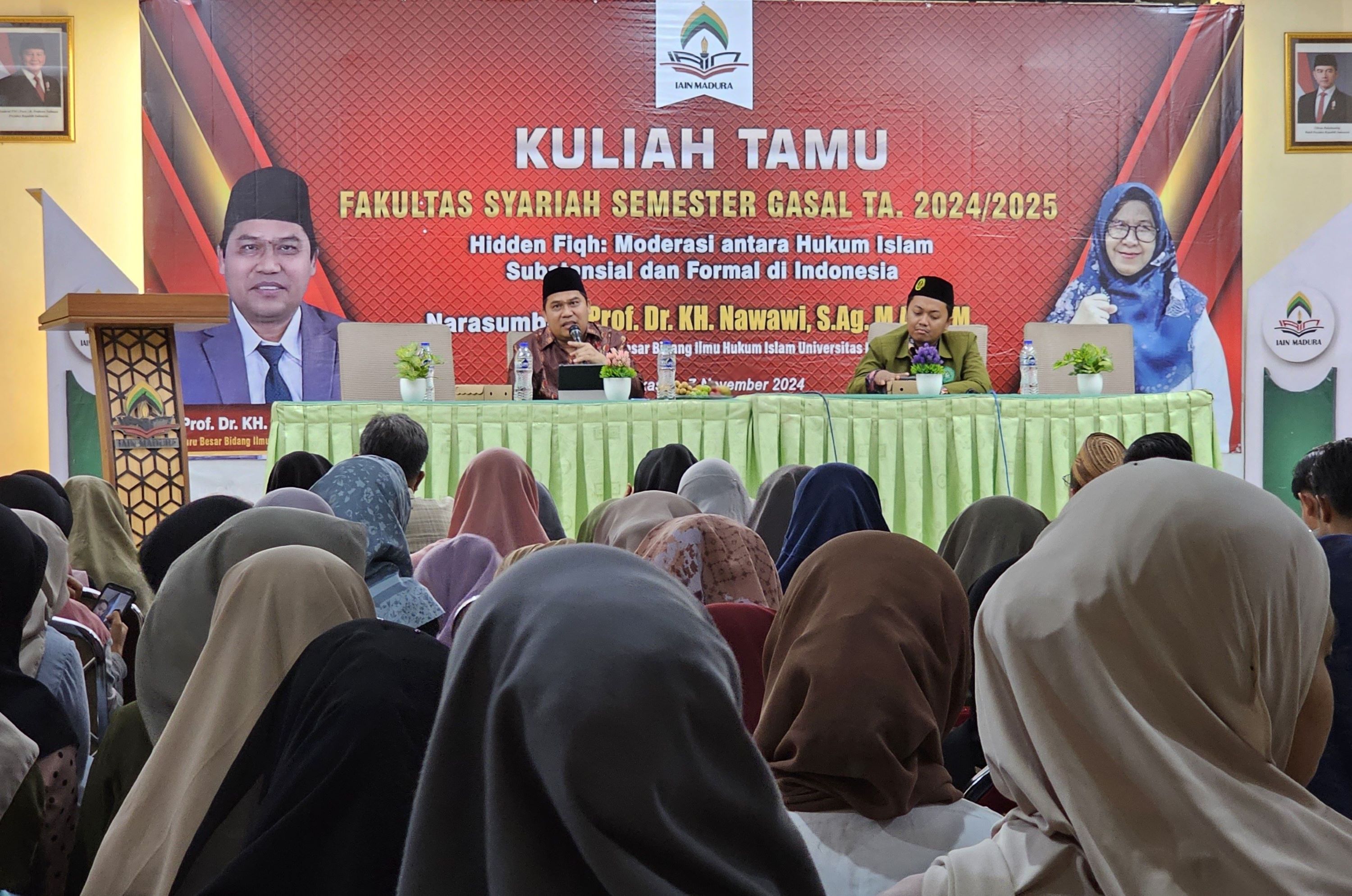 Fakultas Syariah Adakan Kuliah Umum dengan Tema "Hidden Fiqh: Moderasi Hukum Islam Substansial dan Formal di Indonesia"