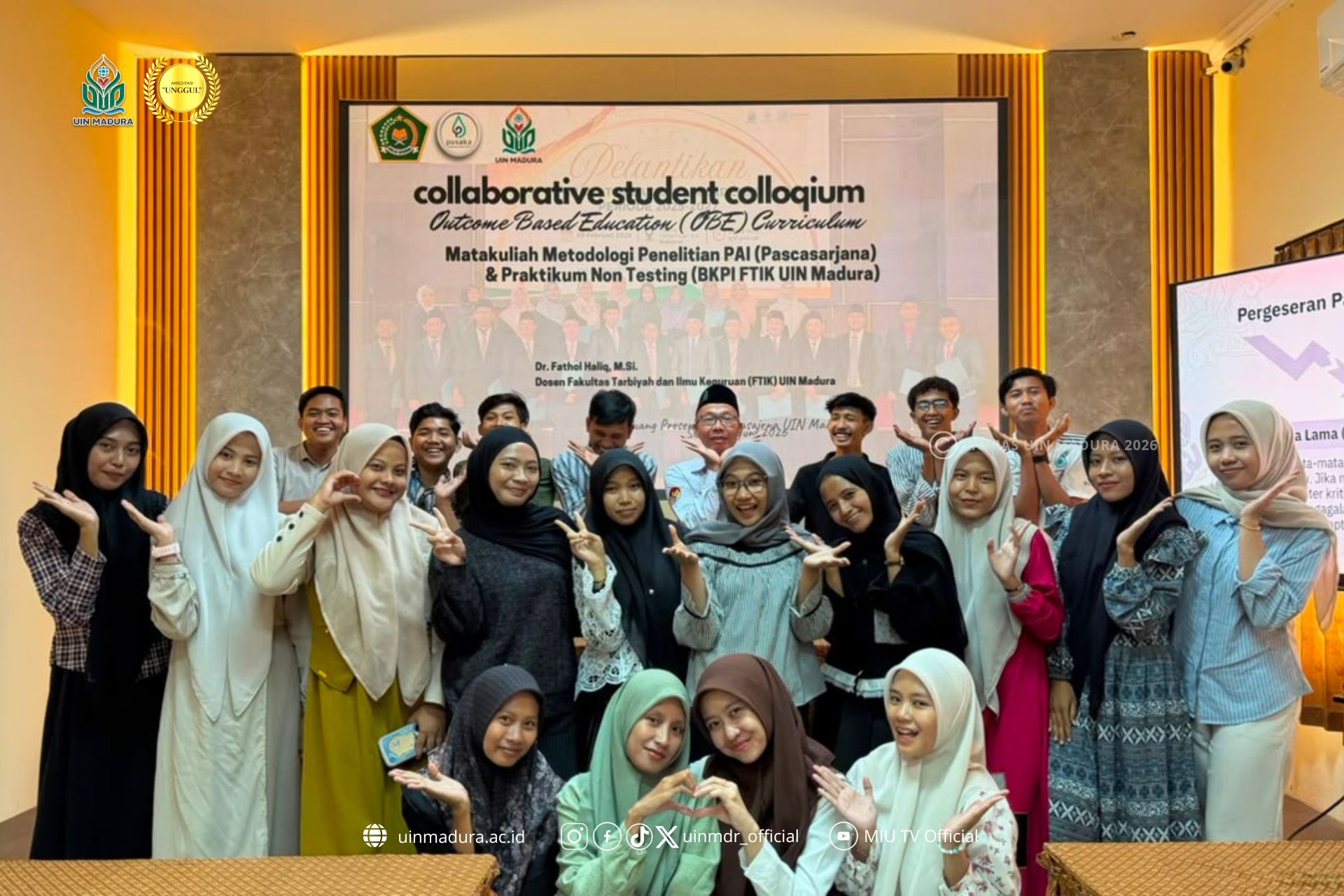 Kolokium Kolaboratif Mahasiswa Sarjana dan Pascasarjana UIN Madura Perkuat Implementasi Kurikulum OBE Berbasis Riset