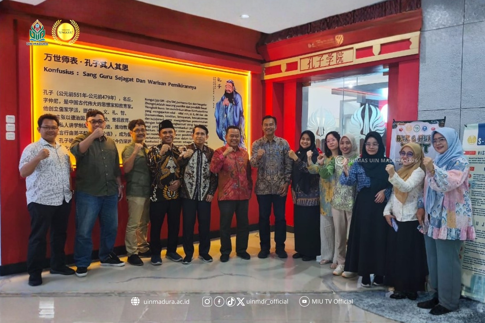 Jajaki Pembukaan Prodi Bahasa dan Sastra Mandarin, UIN Madura Kunjungi Confucius Institute