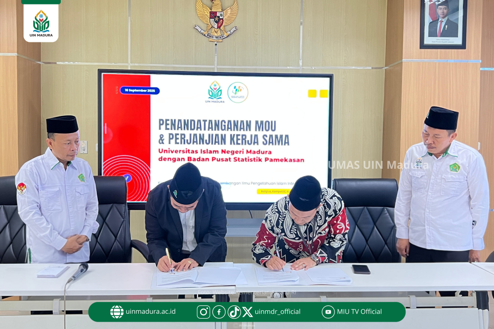 UIN Madura dan BPS Kabupaten Pamekasan Perpanjang MoU, Perkuat Peran Pojok Statistik di Lingkungan Kampus