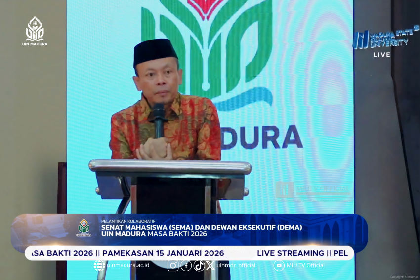 Leadership with Vision, Action with Dedication: DEMA–SEMA UIN Madura 2026 Resmi Dilantik