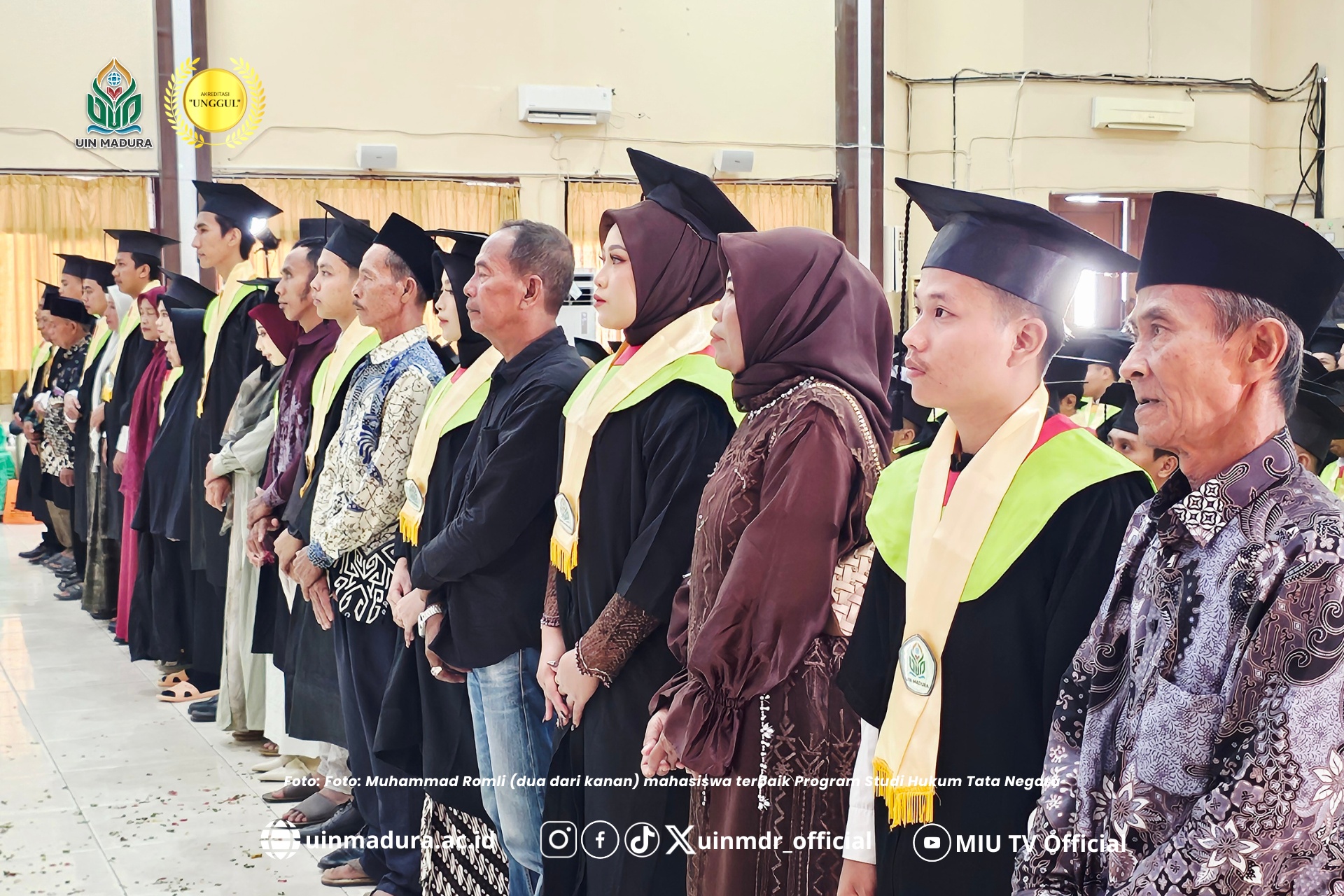 Kisah Inspiratif Wisudawan Terbaik HTN UIN Madura, Muhammad Romli Raih IPK 3,93 di Tengah Keterbatasan